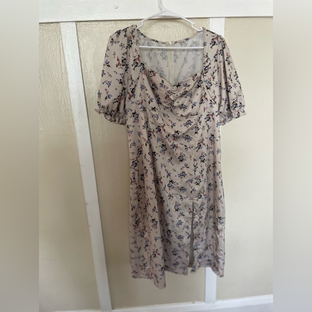 White flower dress
